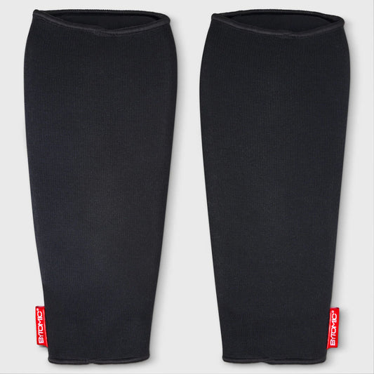 Black/White Bytomic Red Label Elasticated Shin Guards